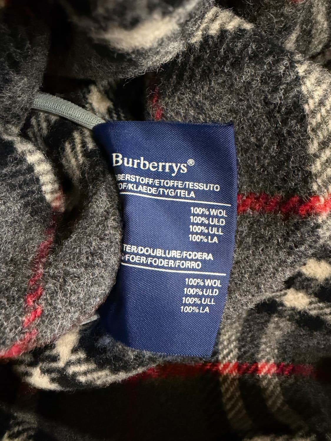 90's 버버리 울 더플 코트 상품이미지6