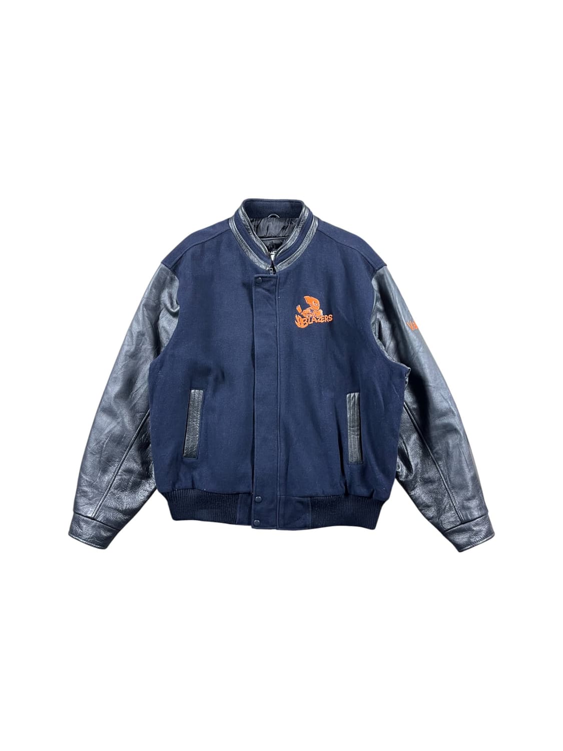 90s Vintage 레더암 바시티 자켓  상품이미지1