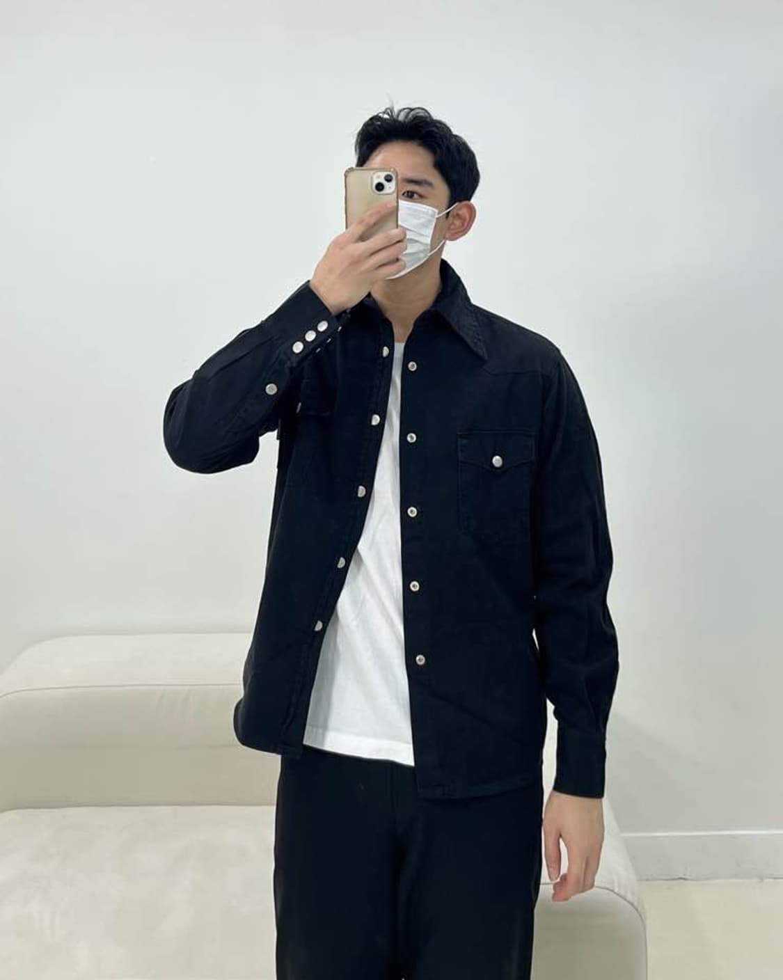 돌체앤가바나 90s 웨스턴 코튼혼방 셔츠 (남녀공용 상품이미지1