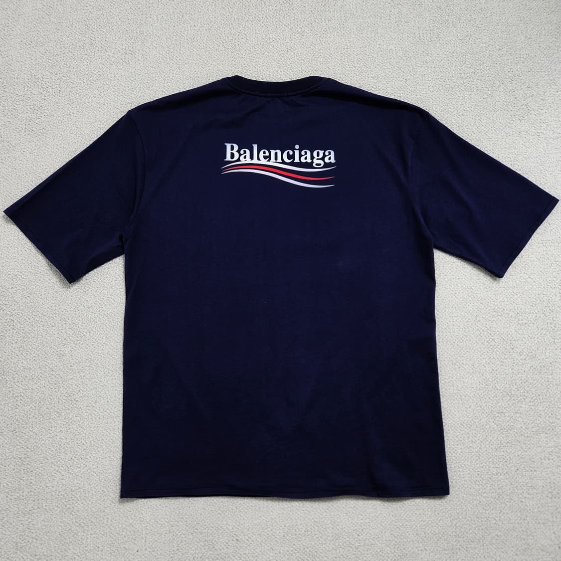 발렌시아가 웨이브 로고 반팔티 상품이미지1