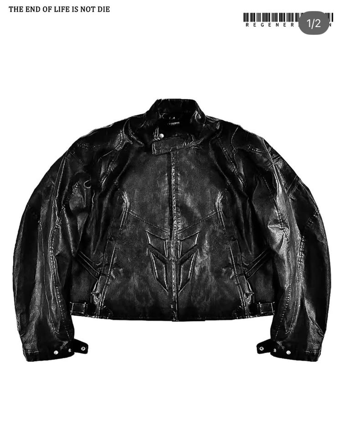 [XL] REGEN ZONE 바이커 레더 자켓 상품이미지1