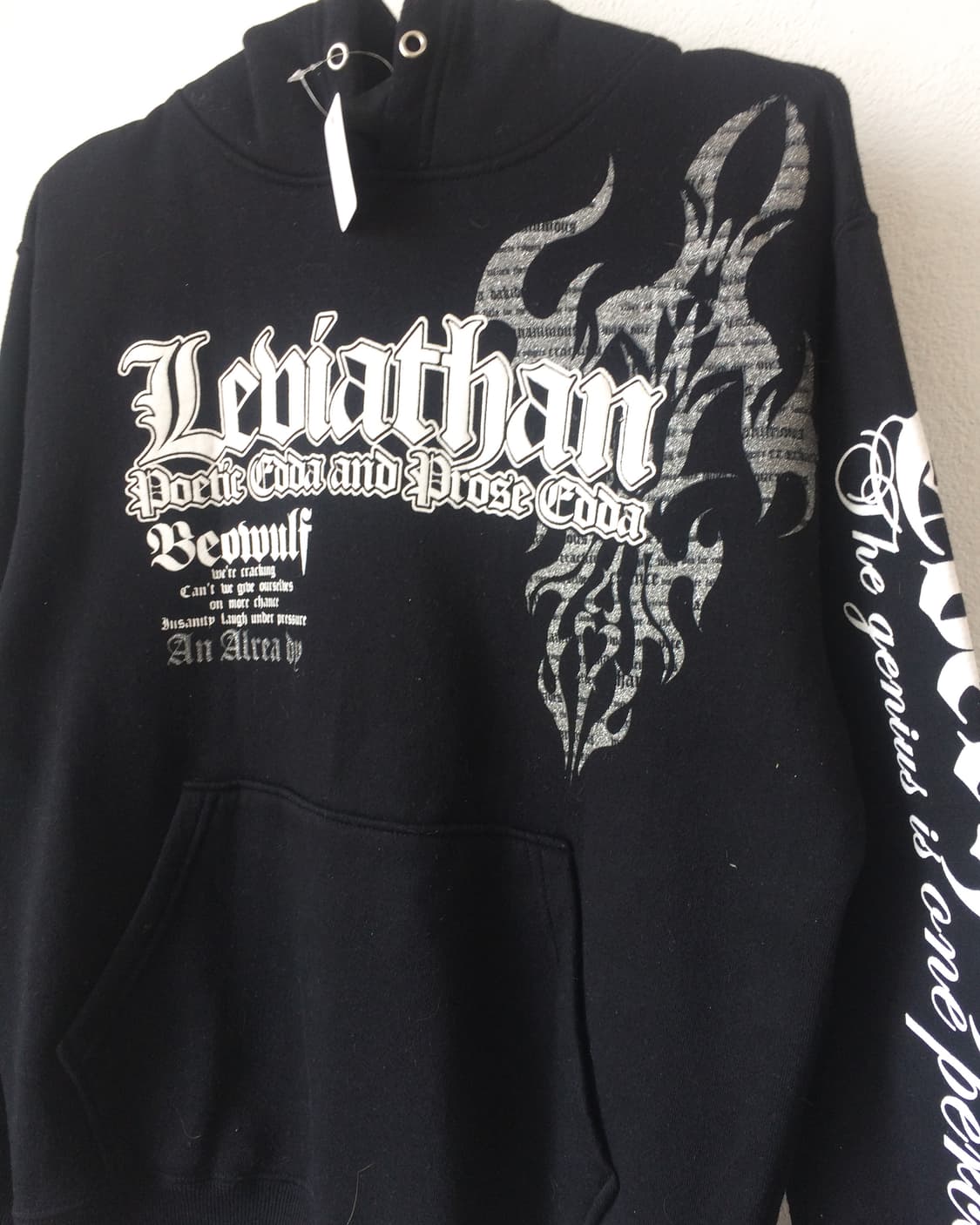 Lettering printing hood 상품이미지4