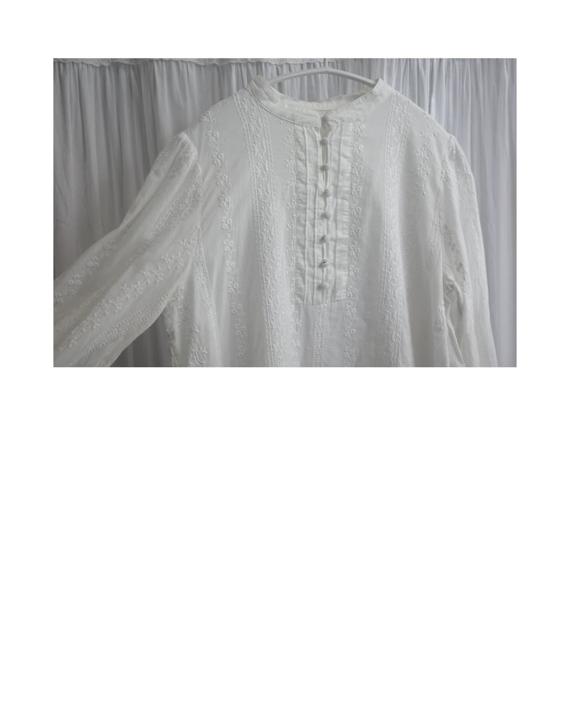 Lace button blouse 상품이미지4