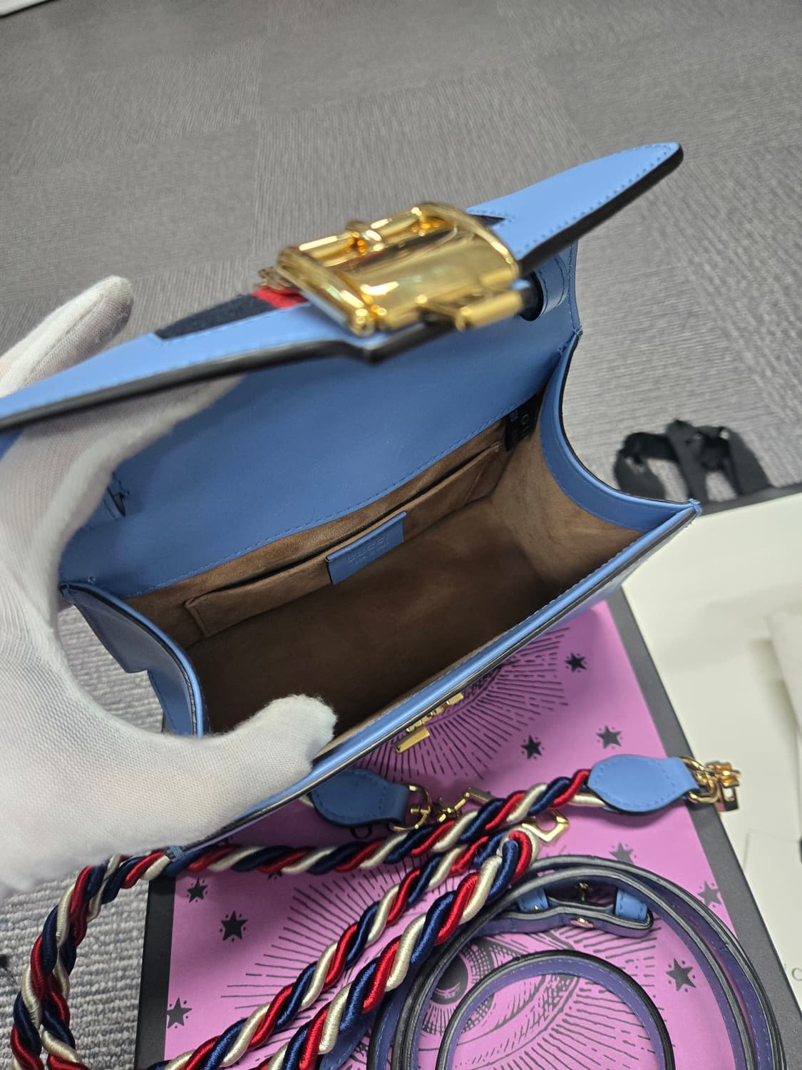 [특가][정품] 구찌 실비백 블루 상품이미지8