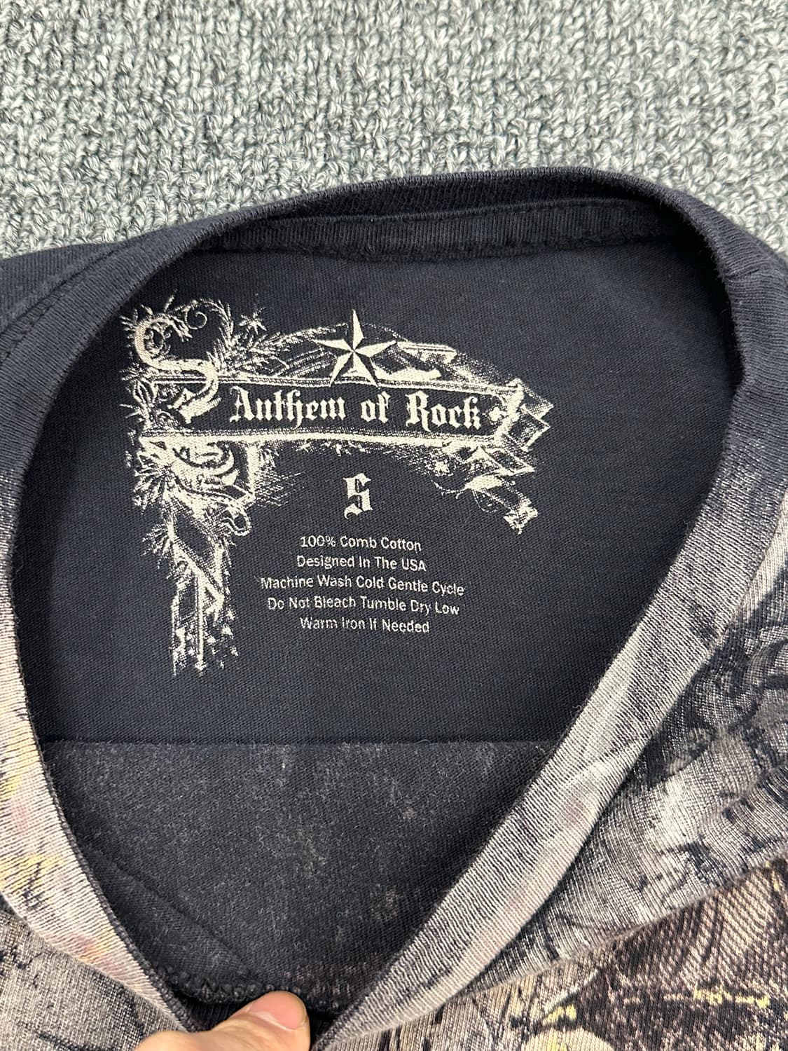 S)Anthem of Rock 빈티지 Y2K 프린팅 반팔 상품이미지4