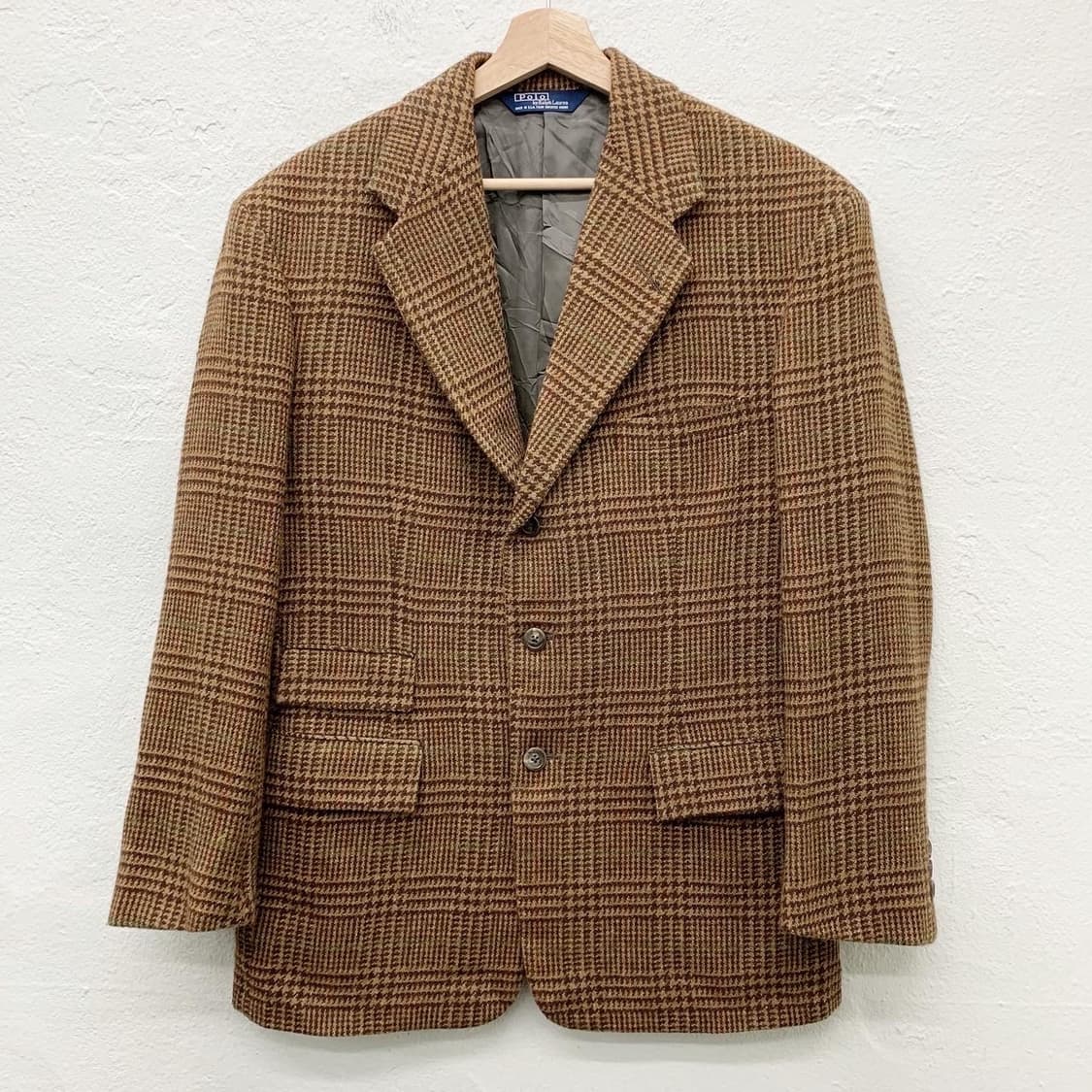 폴로 랄프로렌 하운즈투스 체크 울 싱글 3B 블레이져 상품이미지2