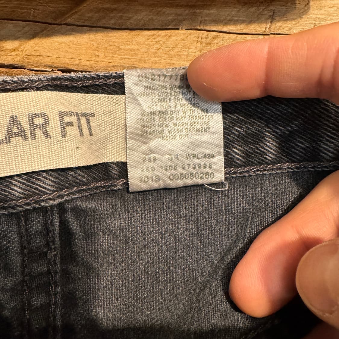 00s Levis 505 Cutted Black Denim Pants 상품이미지9