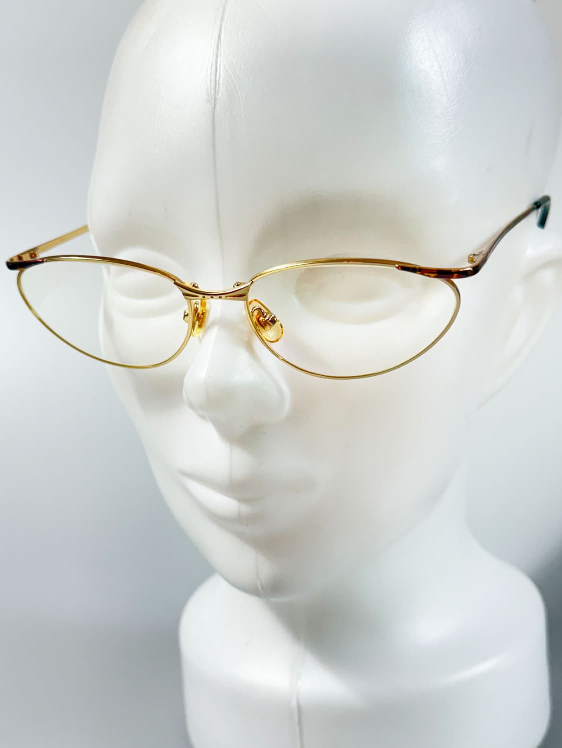 90s 유로피안 골드 레오파드 오벌 프레임 빈티지 안경 상품이미지7