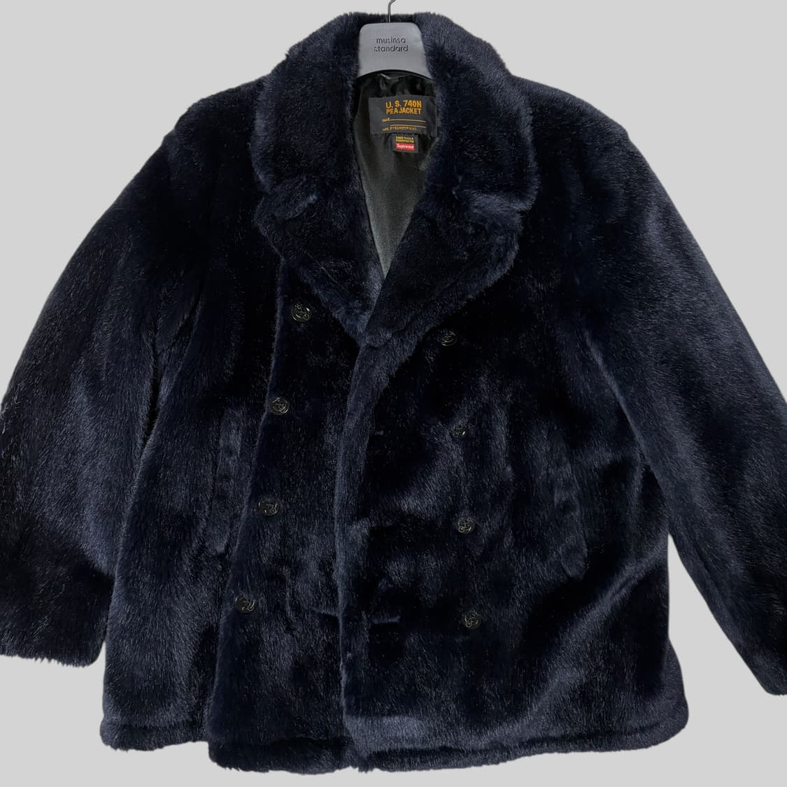 슈프림 x schott 쇼트 퍼 피코트 L 상품이미지2