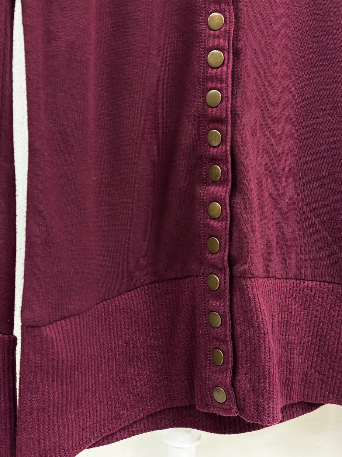 빈티지 버건디 가디건 상품이미지7