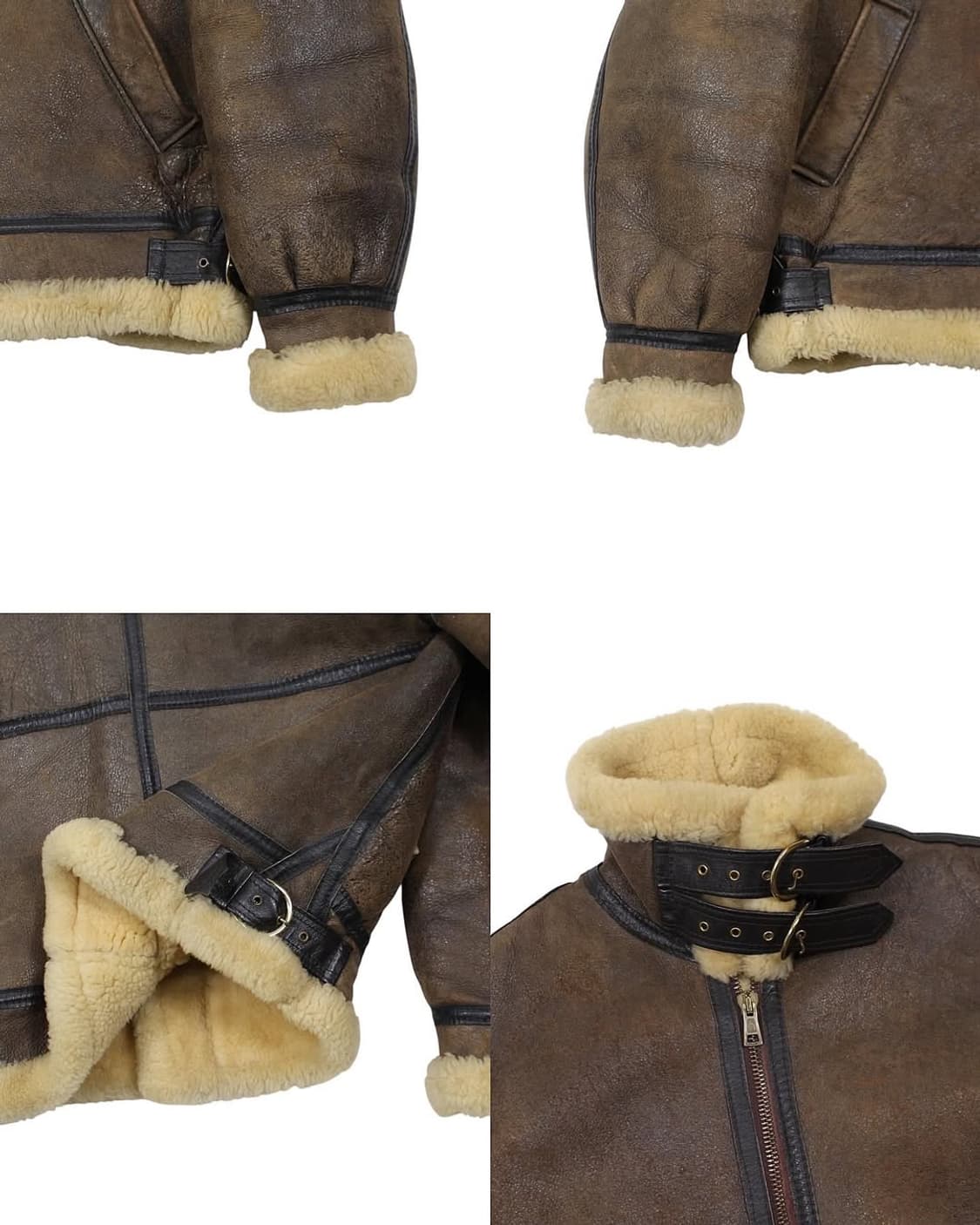 1980s US Sheepskin B-3 무톤 플라이트 자켓 빈티지 미제 상품이미지7