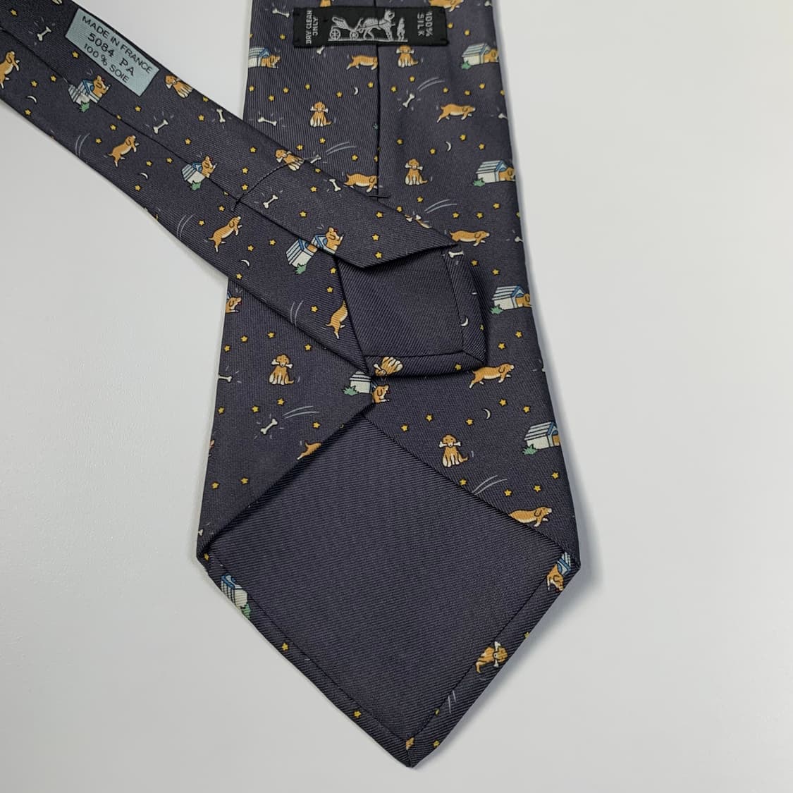 에르메스(HERMES) 챠콜그레이 100실크 명품 정장넥타이 A+등급 상품이미지6