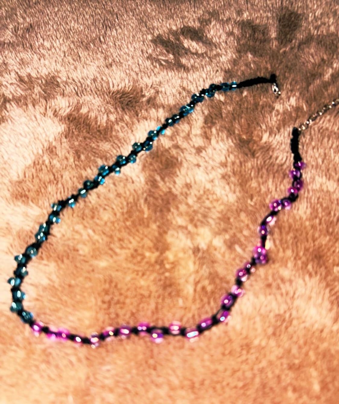 half 핸드메이드 비즈 목걸이 상품이미지1