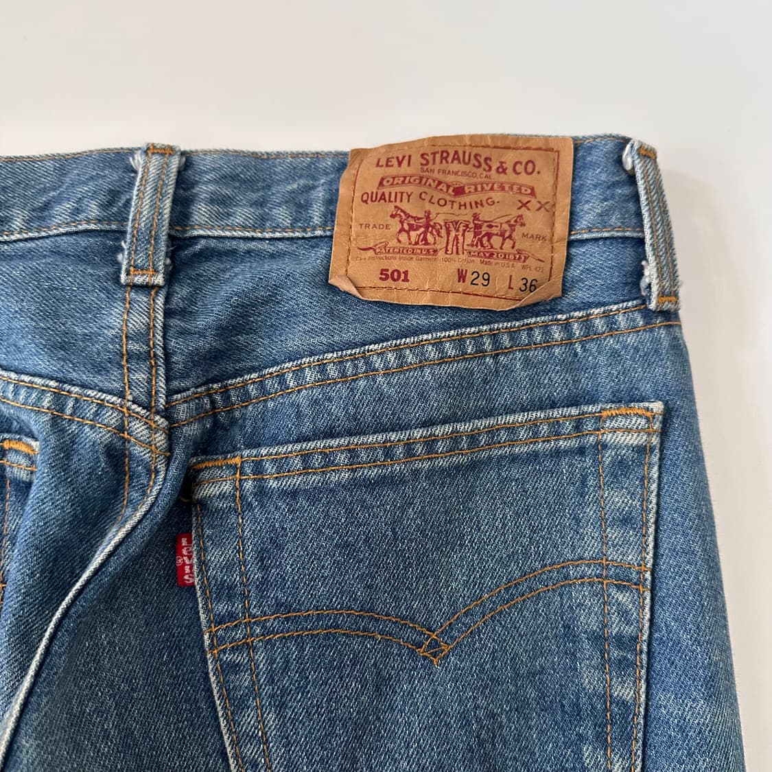 90‘s usa levis 미국 리바이스 501 데님팬츠 청바지 상품이미지6