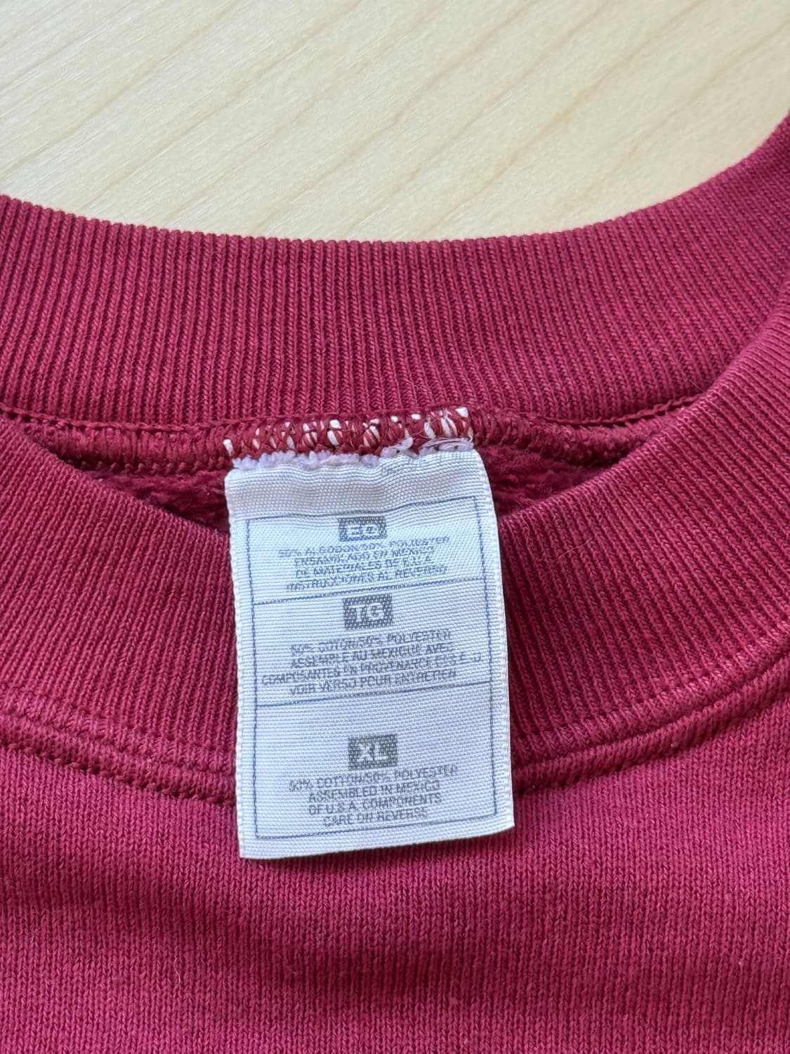 Vintage Burgundy Sweat shirt 상품이미지3