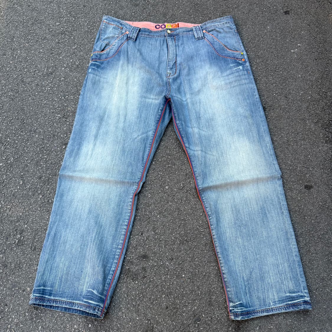 쿠지 코알라 자수 데님팬츠 (허리 50인치) 상품이미지3