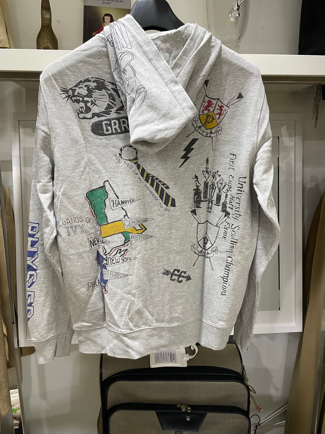 폴로랄프로렌/그레이 그래픽후드티(S) 상품이미지2