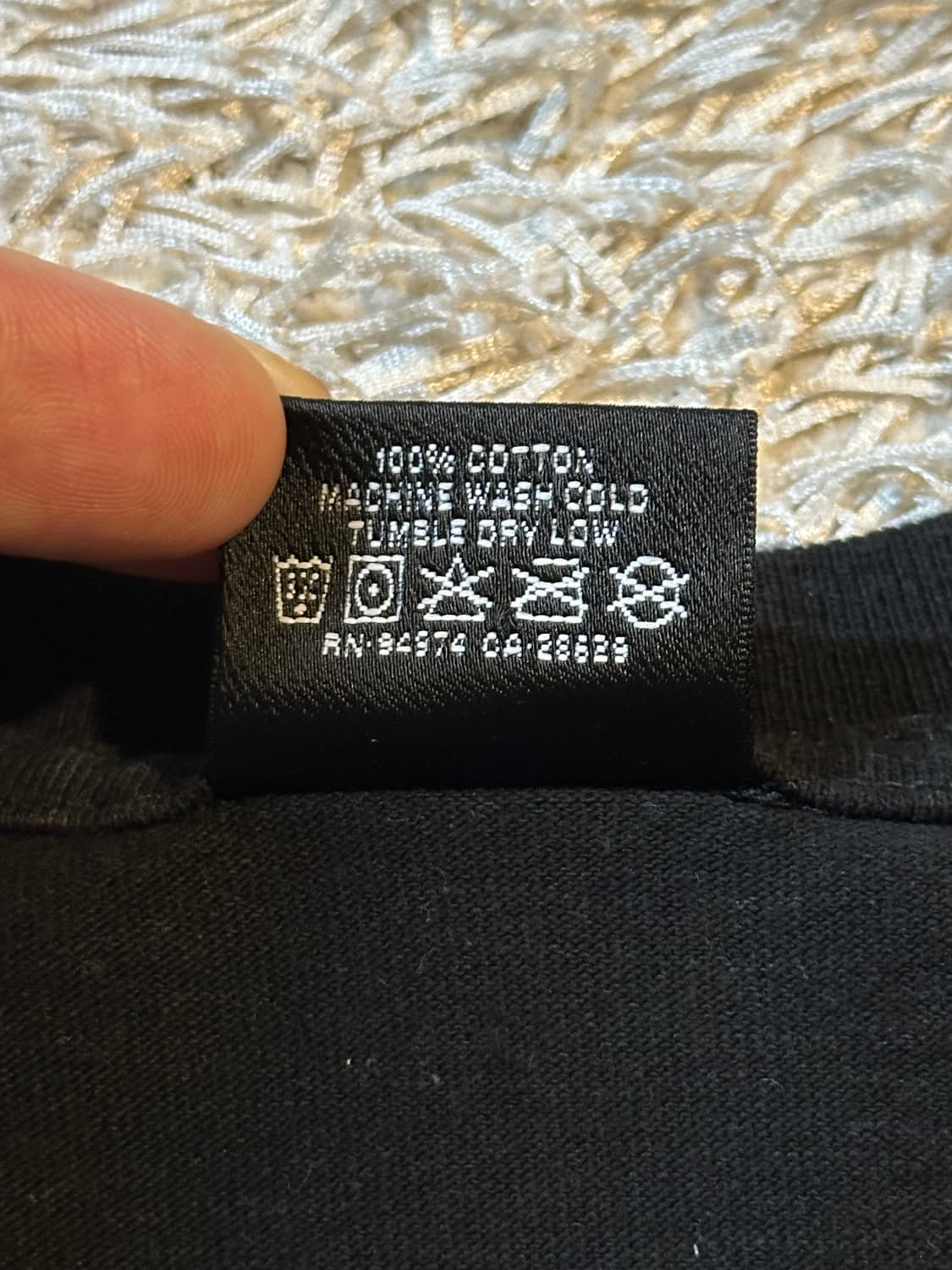 스투시 STUSSY 위더드 플라워 반팔 티셔츠 블랙 상품이미지6