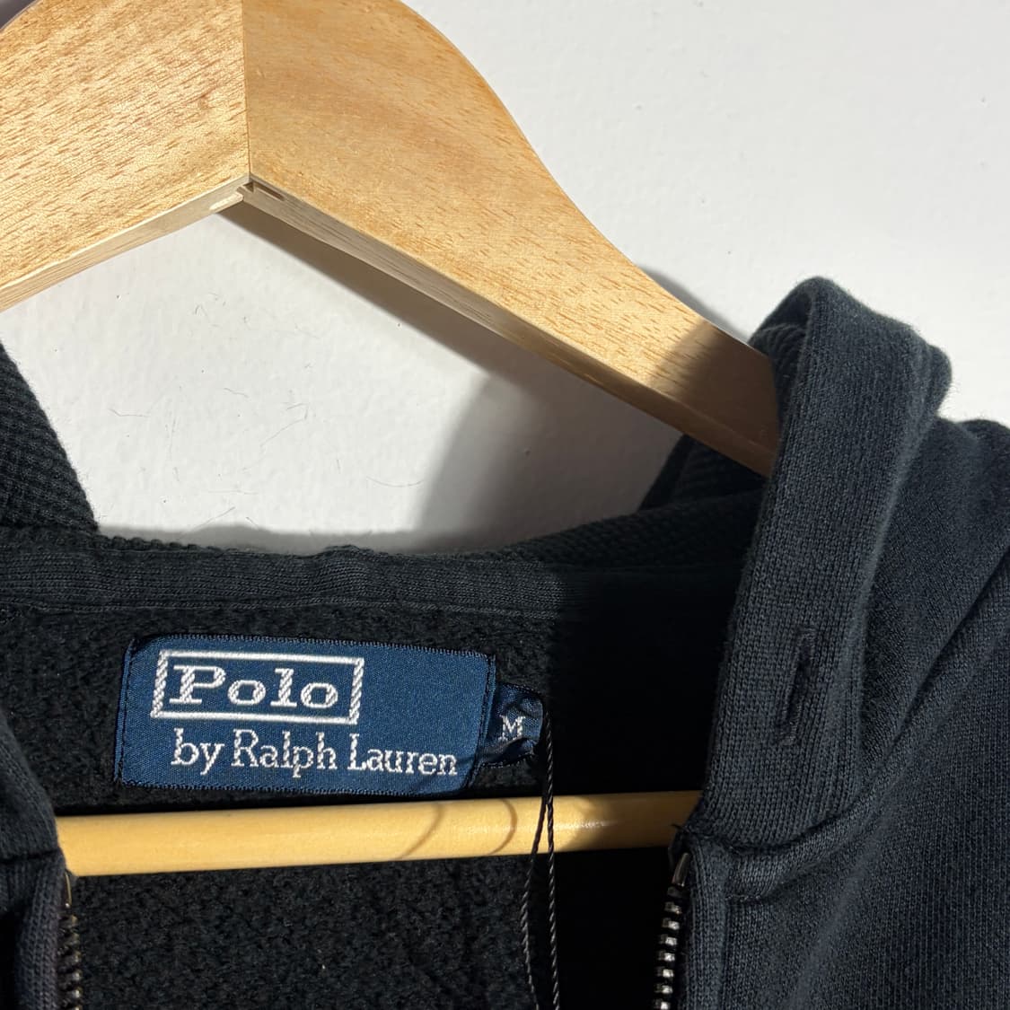 폴로 블랙 후드집업 (무료배송) 상품이미지2