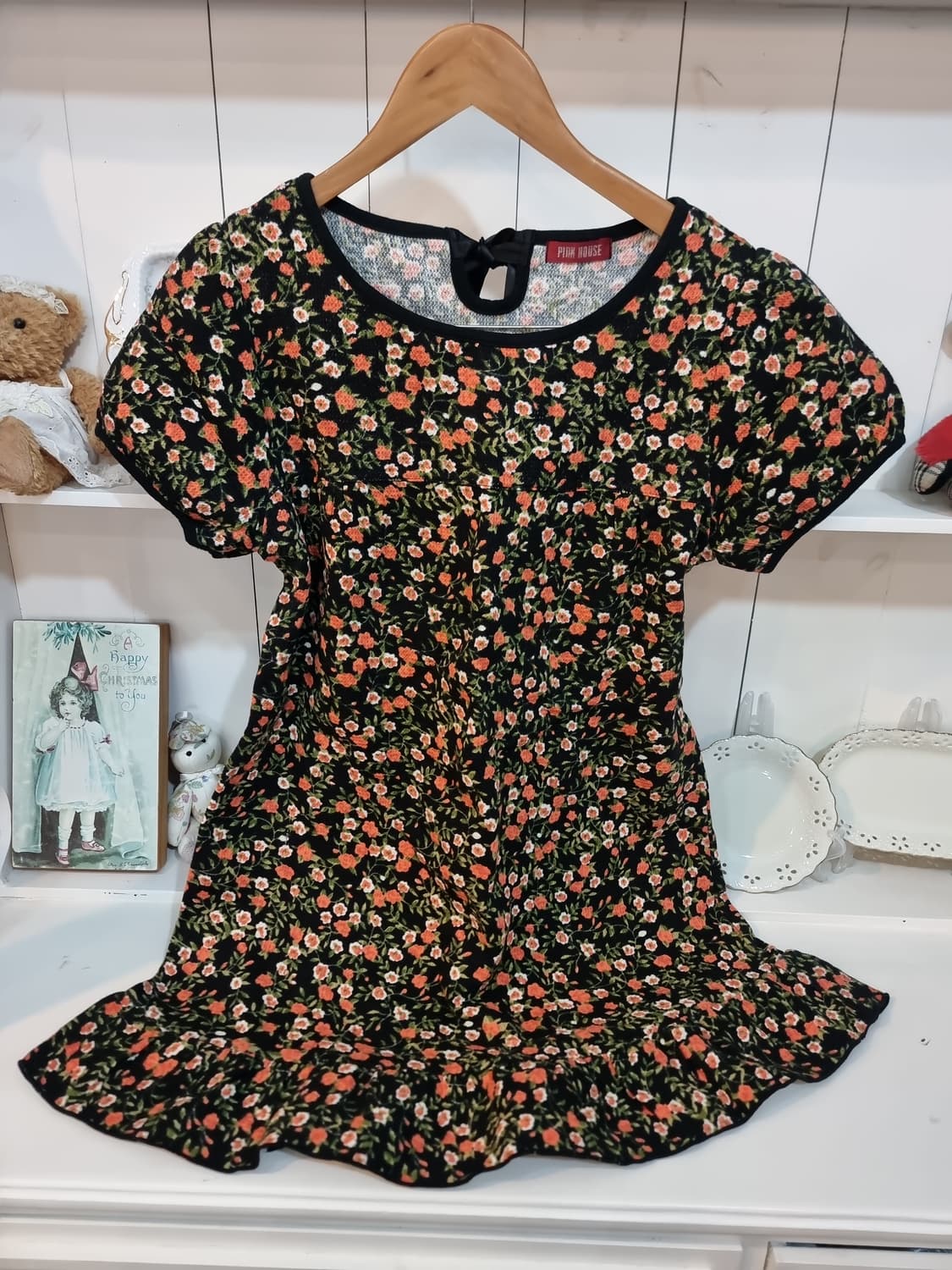 핑크하우스 플라워 프린트 원피스 상품이미지2