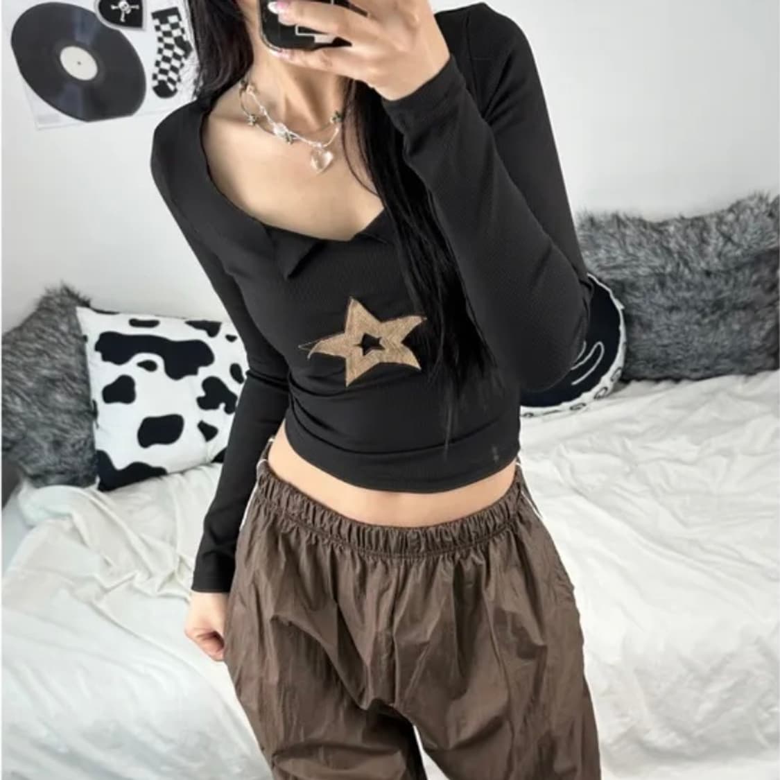 힙키치 스타 슬림 티셔츠 상품이미지1