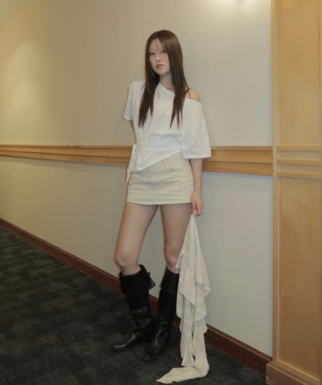 Dodex임데이 도드 언발 티셔츠 그레이 상품이미지3