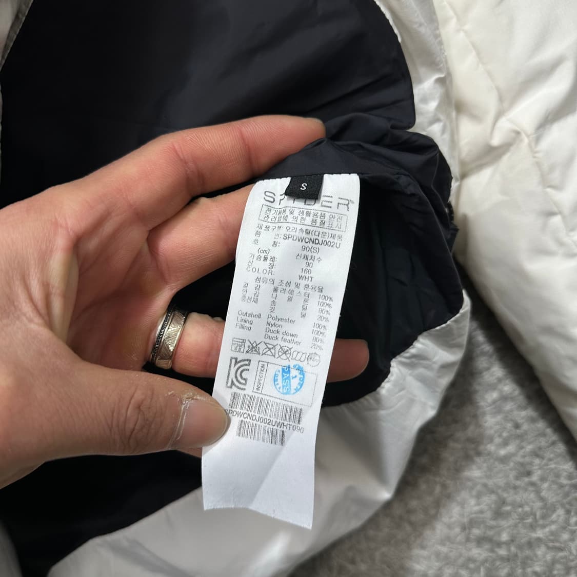 [90-95] 스파이더 덕다운후드패딩 상품이미지5