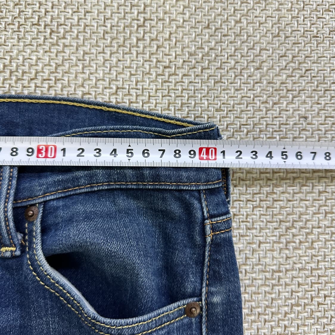 W30L32 리바이스 513 일자 데님 0327D 상품이미지7