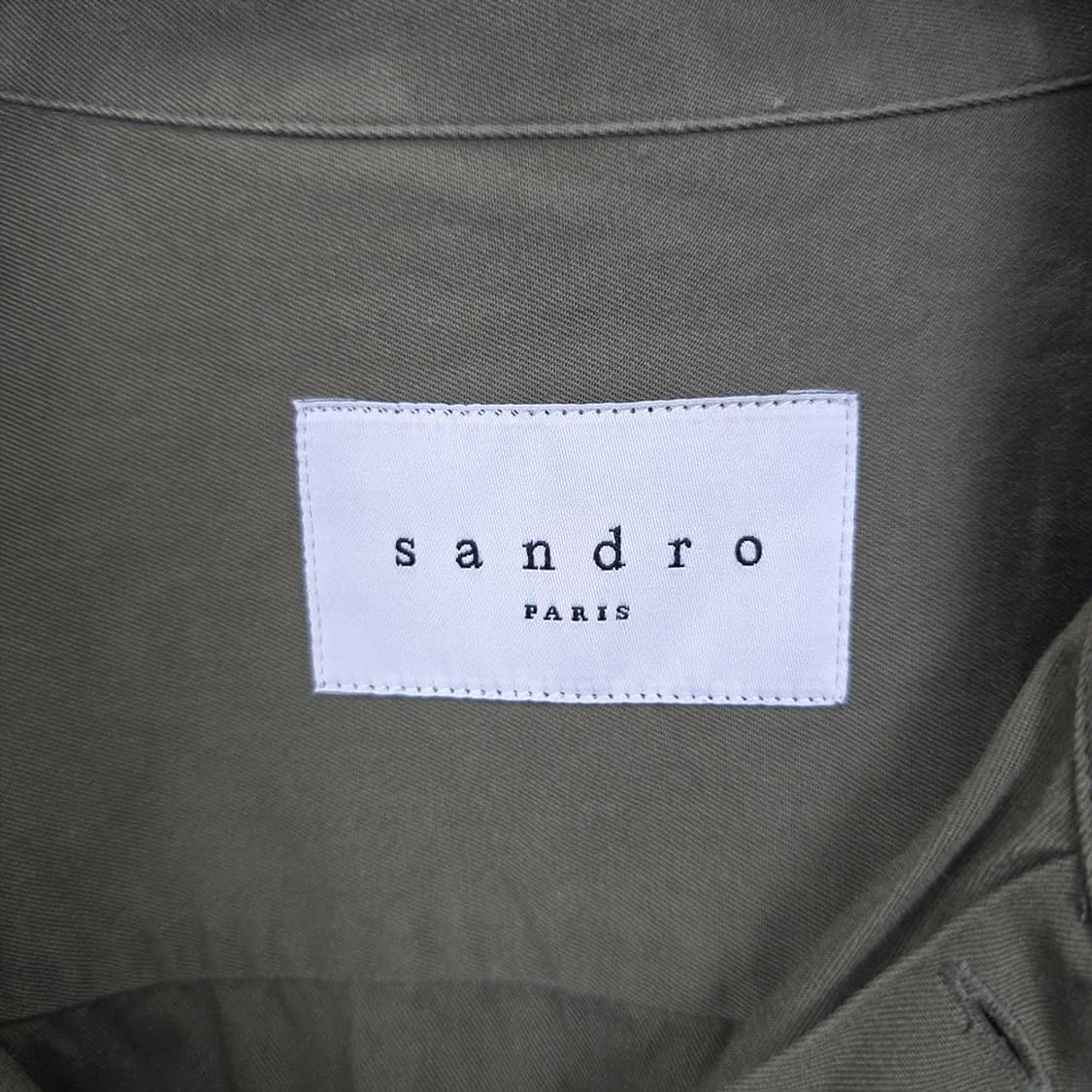 산드로 Sandro 밀리터리 포켓 셔츠 L 상품이미지7
