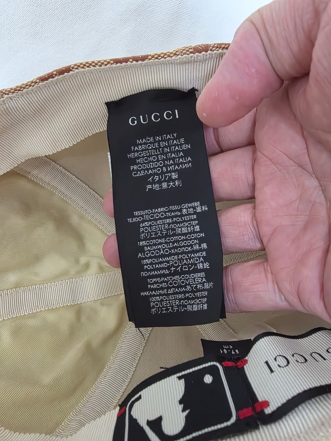 구찌 뉴욕 양키스 볼캡 모자 국내매장판 상품이미지8