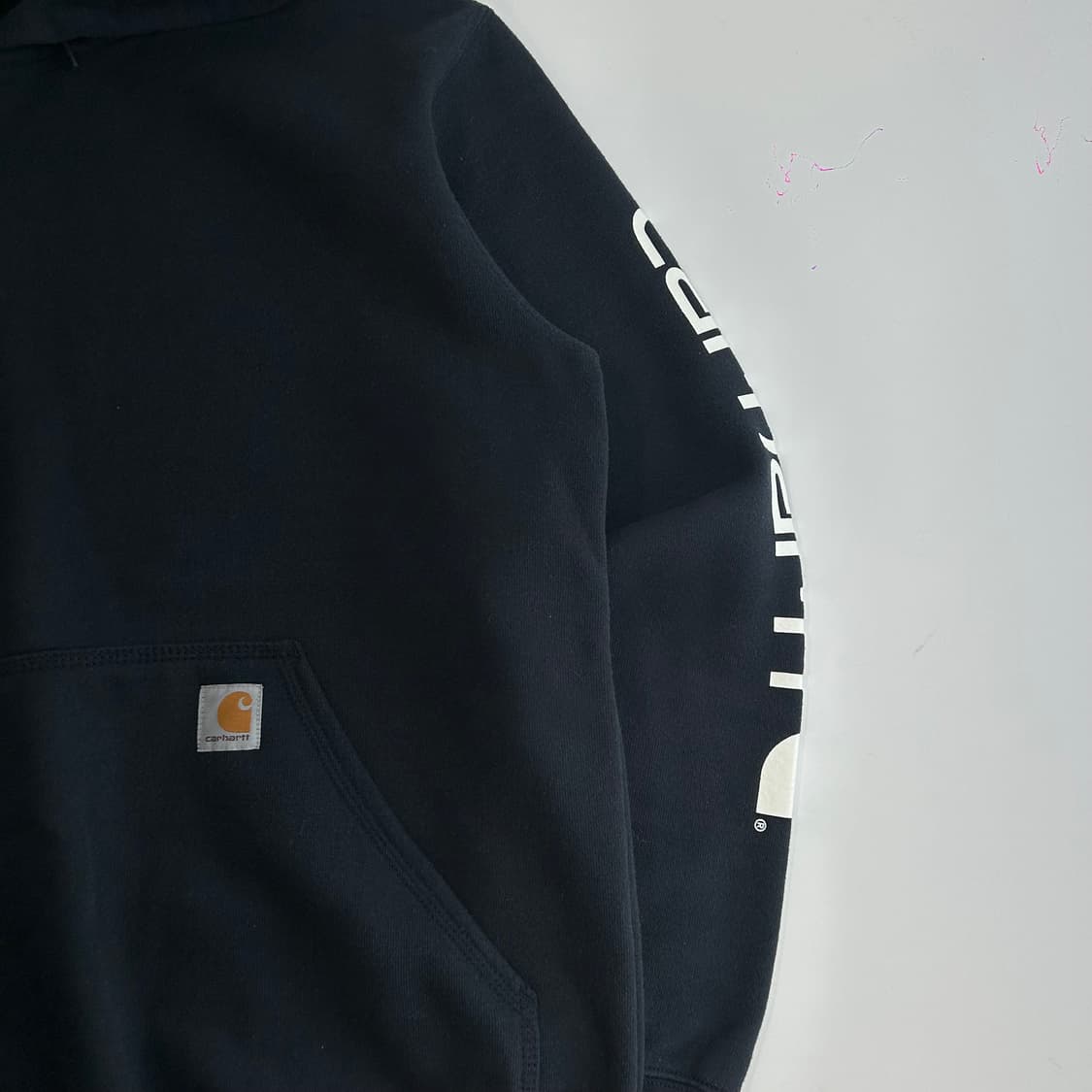 Carhartt 칼하트 사이드로고 네이비 후드티 상품이미지5