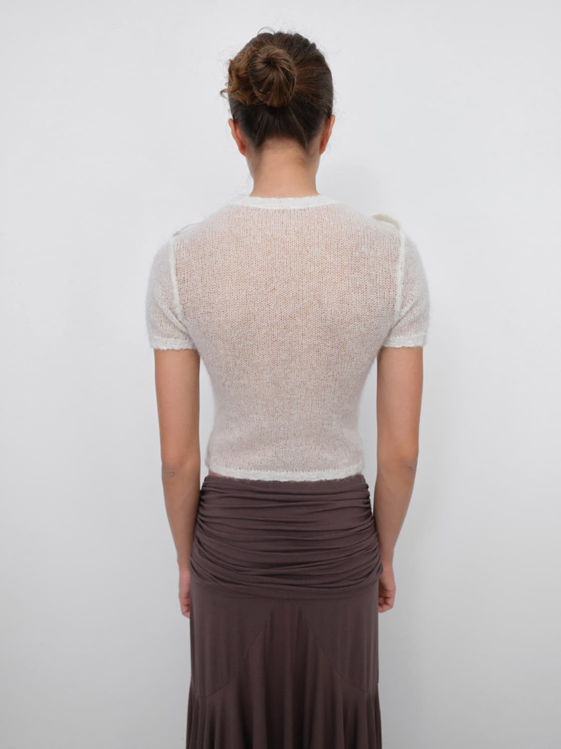 [XS,M,L]기마구아스 Kiss 모헤어 니트/화이트 상품이미지3