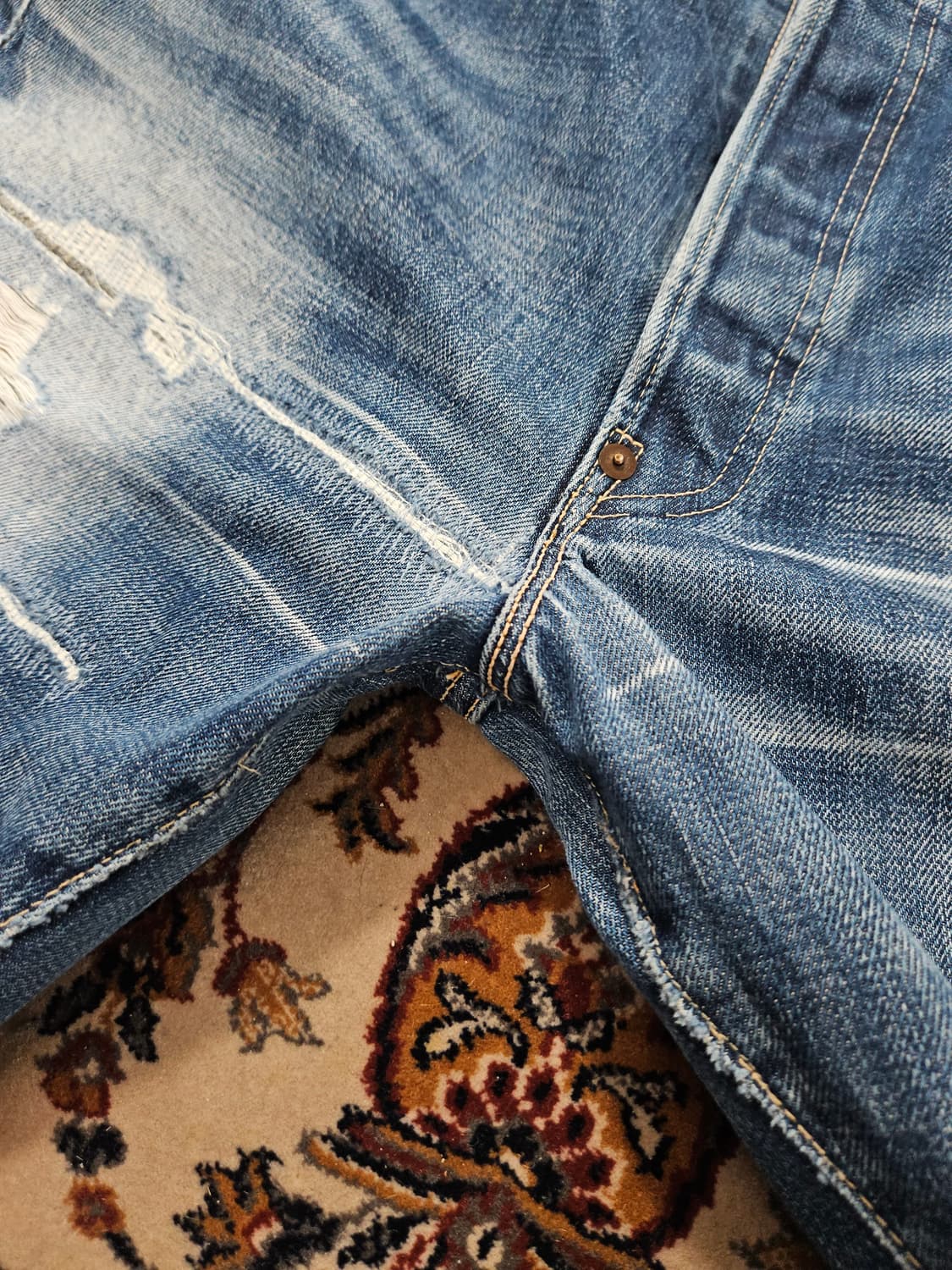 2000's LVC 37501 디스트레스 셀비지 청바지 38 실측 36 상품이미지4