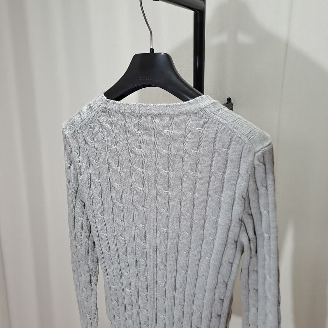 (택포) 폴로 케이블 화이트포니 니트 S B203 상품이미지5