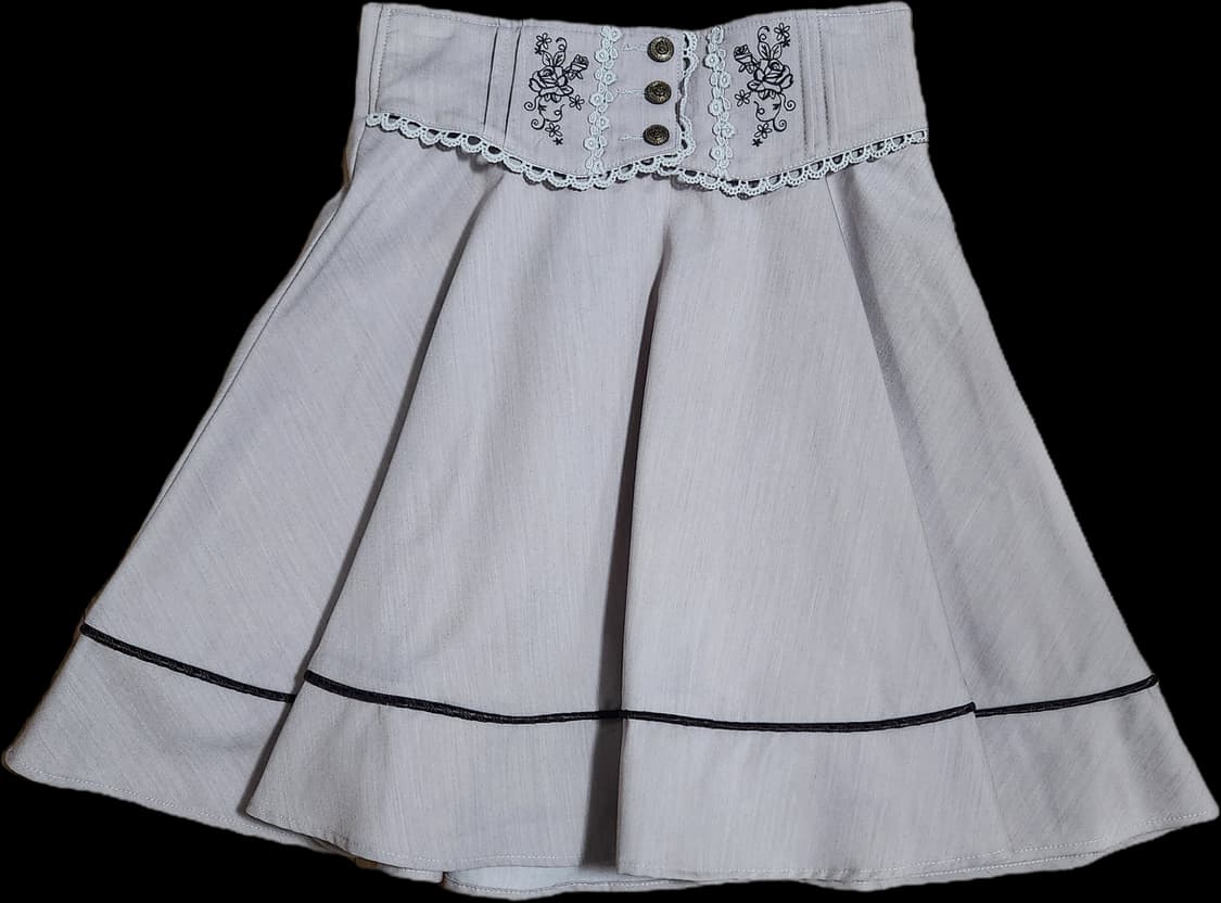 엑시즈팜 연보라 라떼갸루 모리걸 미디스커트 상품이미지1