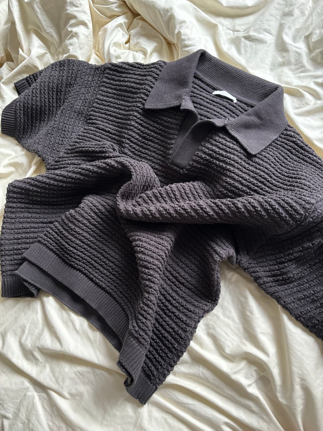 wym 반팔 니트 상품이미지1