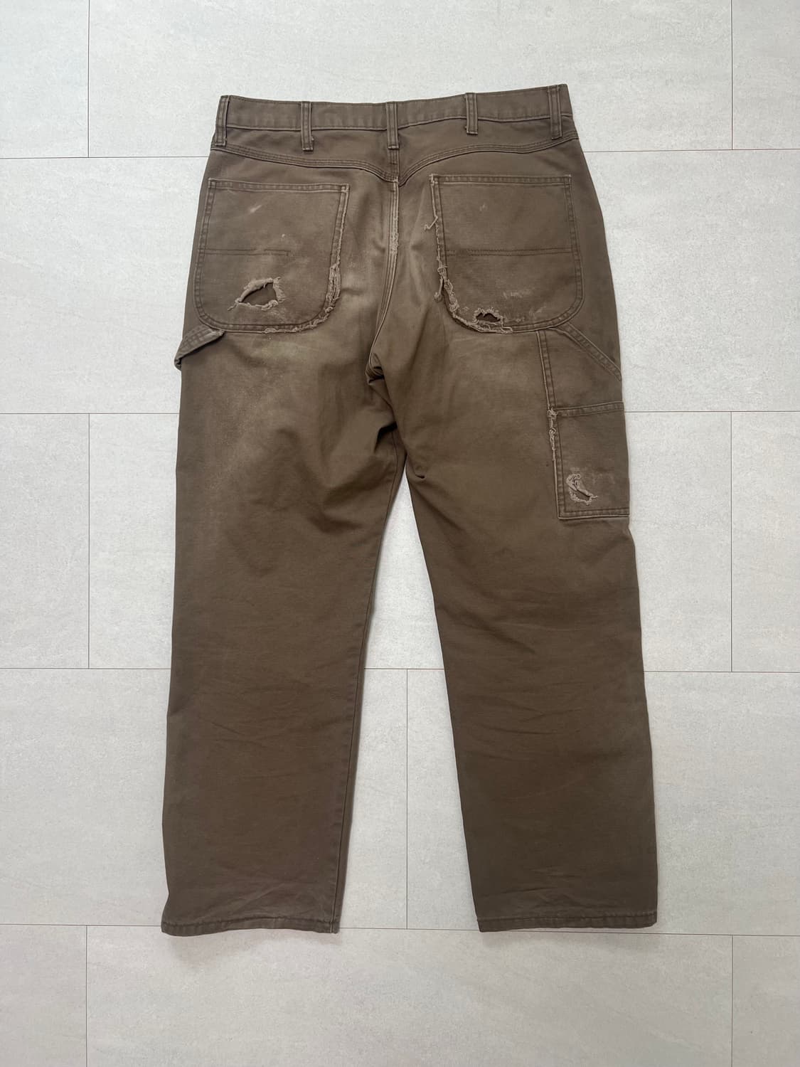 빈티지 워크 팬츠 러슬러 브라운 34/32 상품이미지2