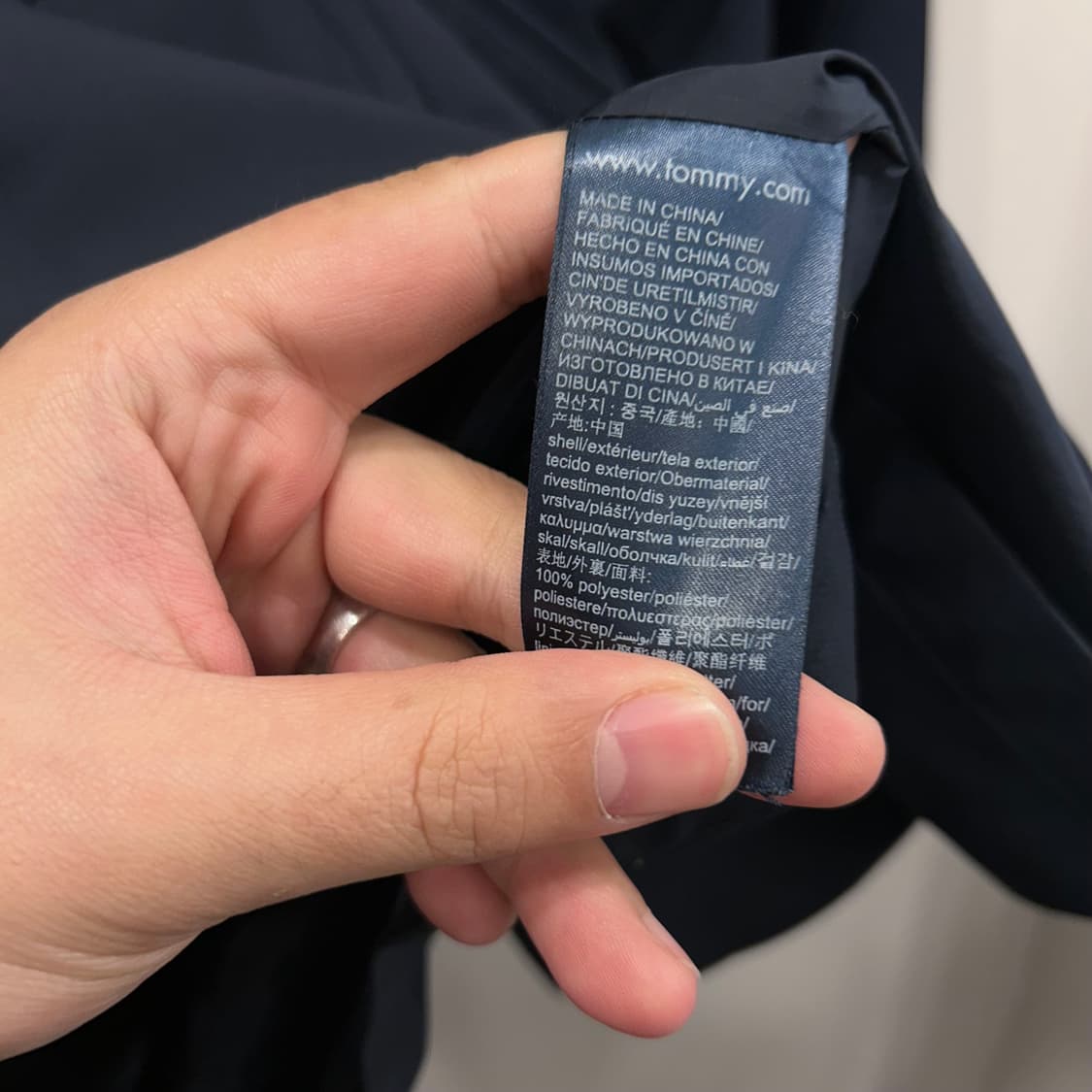 타미힐피거 무광 나일론 후드 레인코트 상품이미지4