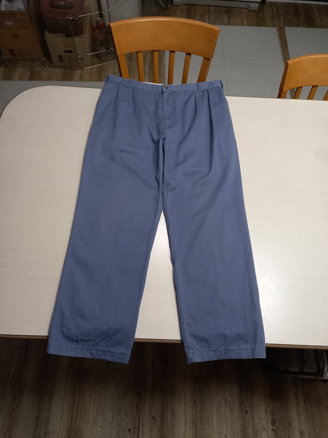 35 POLO RALPH LAUREN 투턱 치노 챠콜블루 35-230 상품이미지1