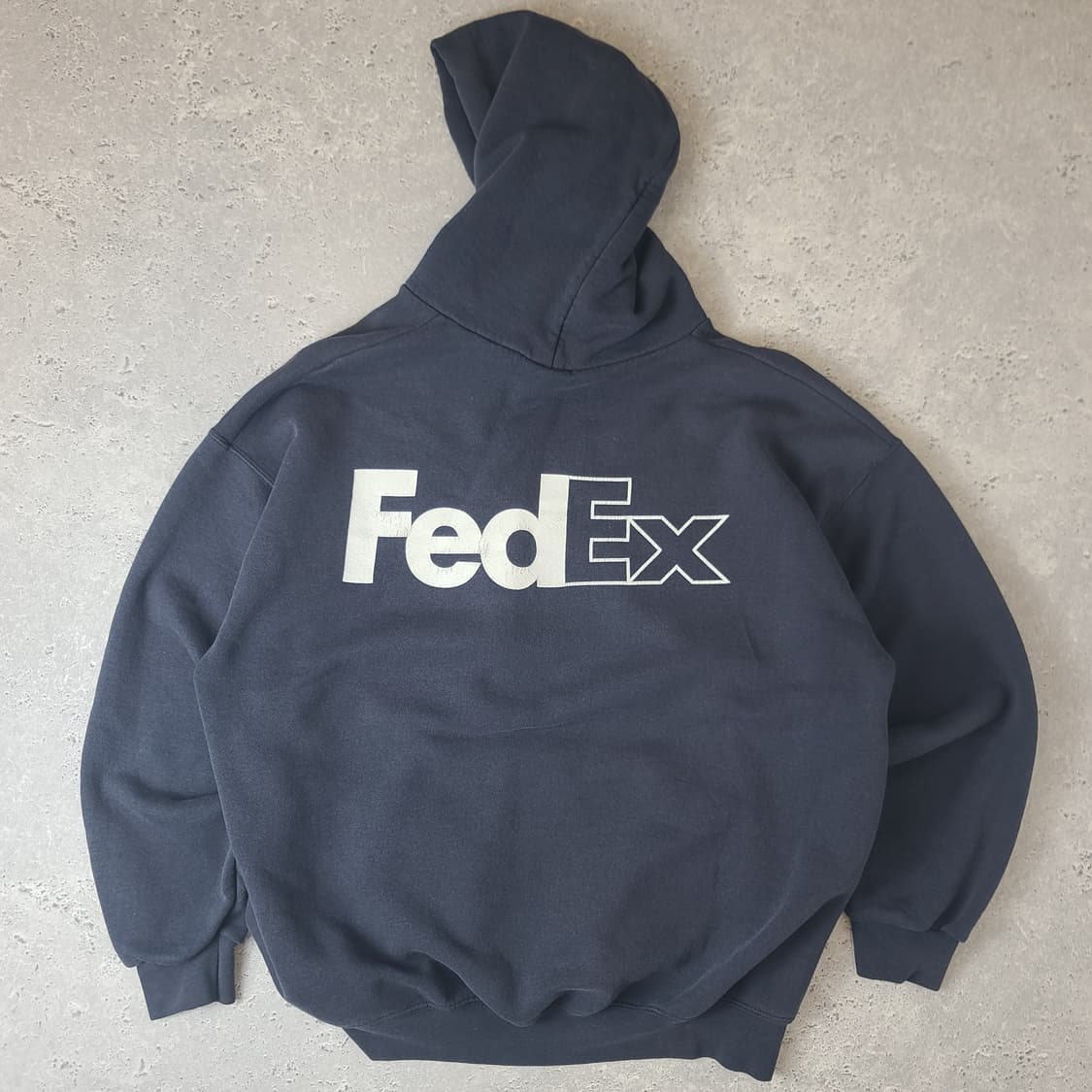 빈티지 Fedex 로고 후드 네이비 상품이미지3