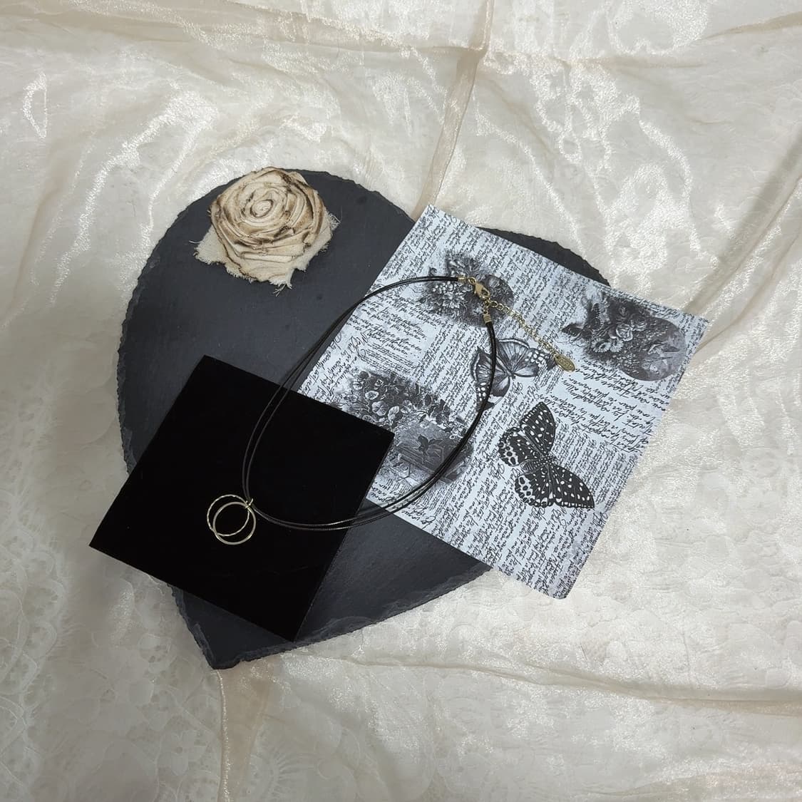 빈티지 미국 lowrys farm 가죽 목걸이 상품이미지2