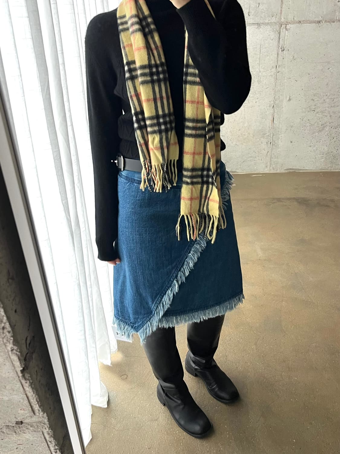 cashmere 캐시미어 100 % 머플러 상품이미지4