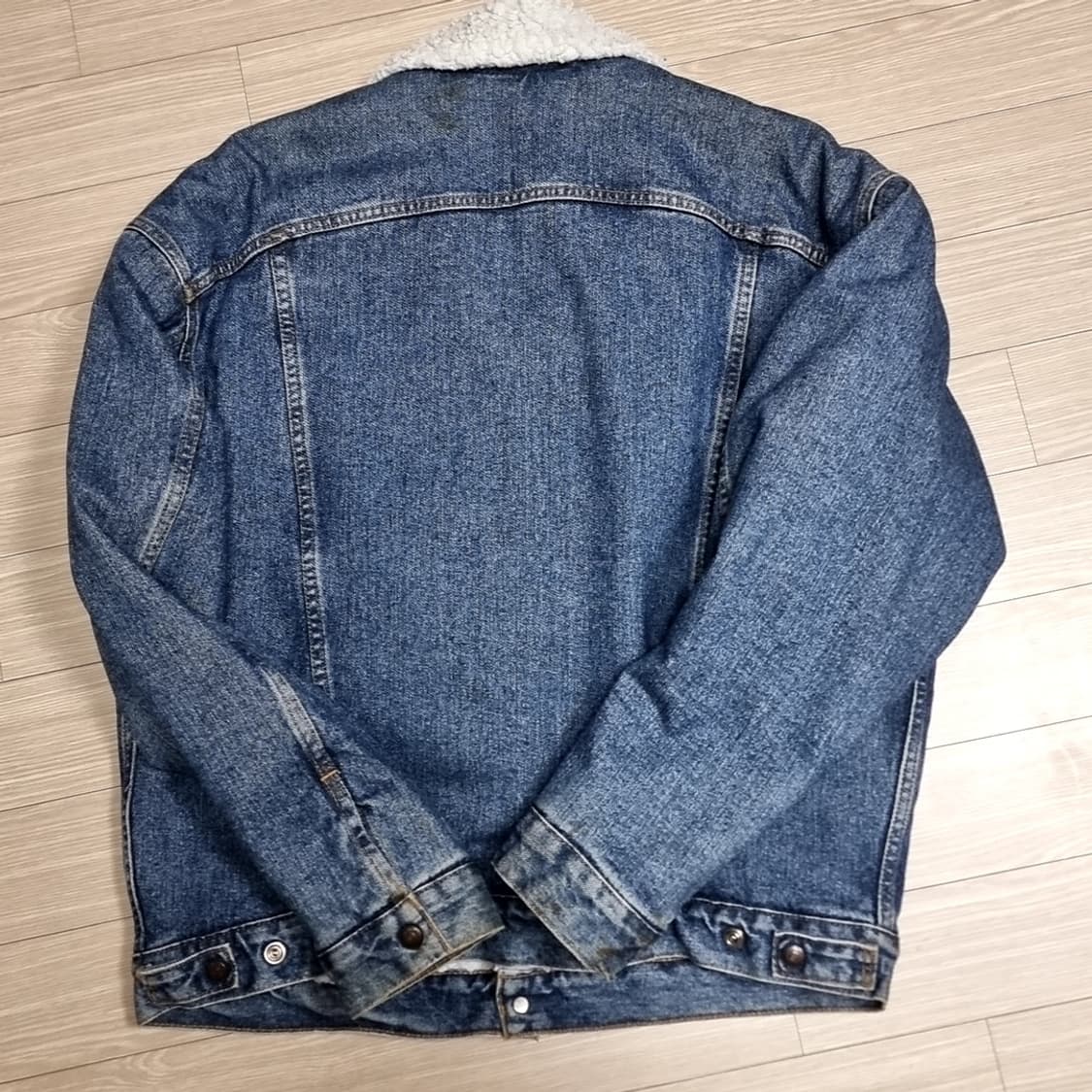 미제 80s 리바이스 데님 쉐르파 자켓 청자켓(110) 상품이미지4
