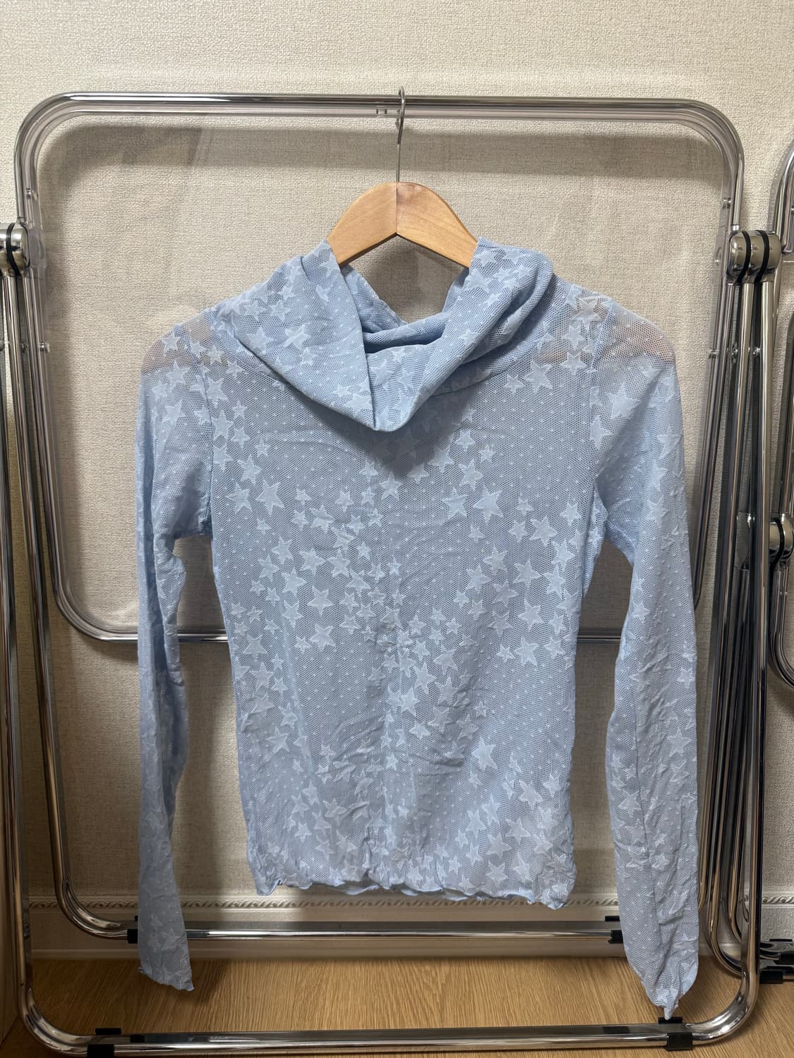 Sculptor top 스컬프터 시스루 탑 베이비블루 상품이미지2