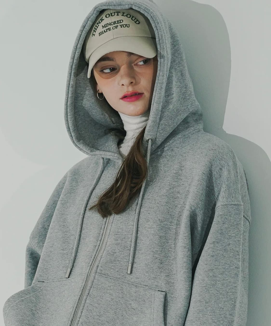 더블유브이프로젝트 카니 후드집업 그레이 상품이미지1
