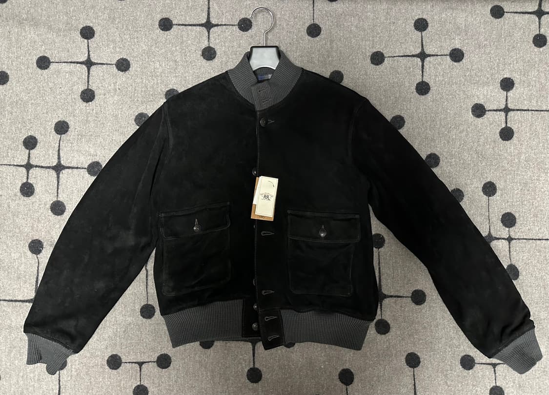 RRL 더블알엘 디어스킨 스웨이드 봄버 자켓 상품이미지2