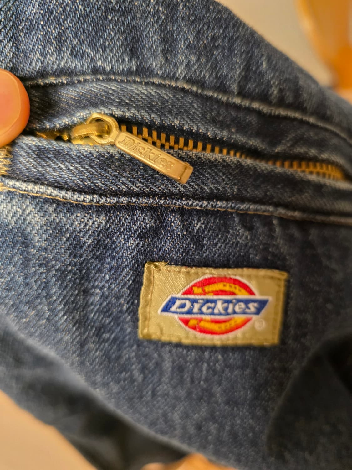 USA 빈티지 디키즈 데님 워크 자켓 코듀로이 카라 XL 110 상품이미지5