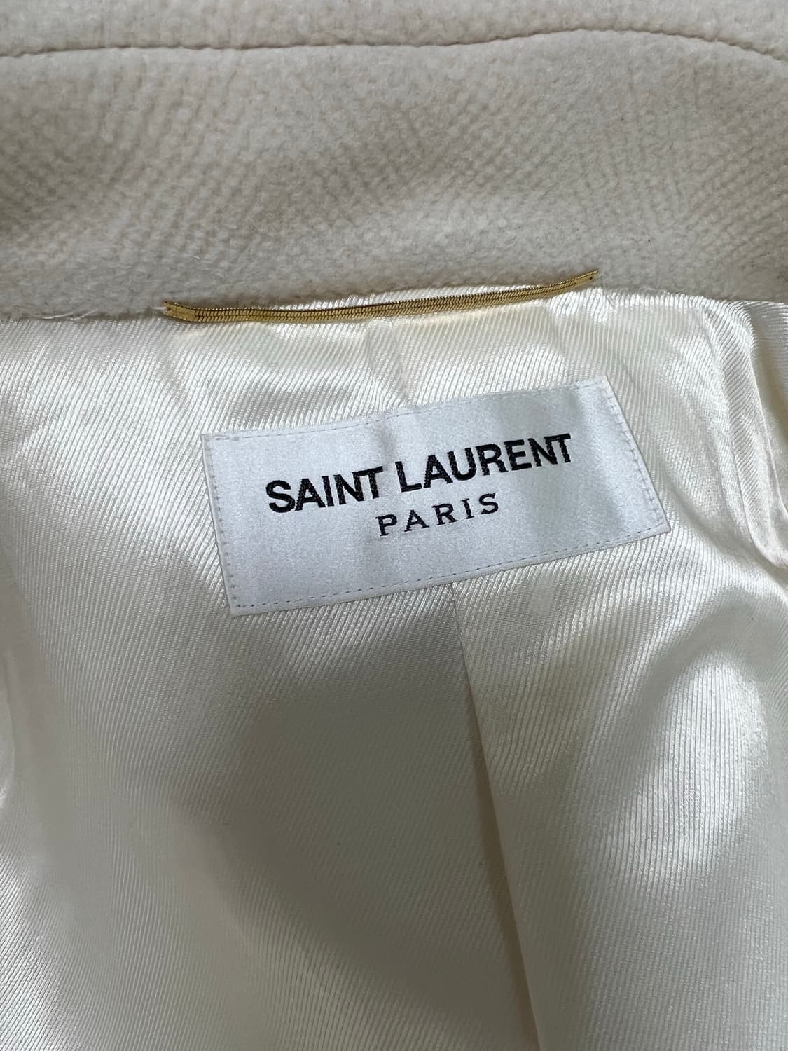 생로랑 / 오버사이즈 롱 화이트 코트 / U 상품이미지7