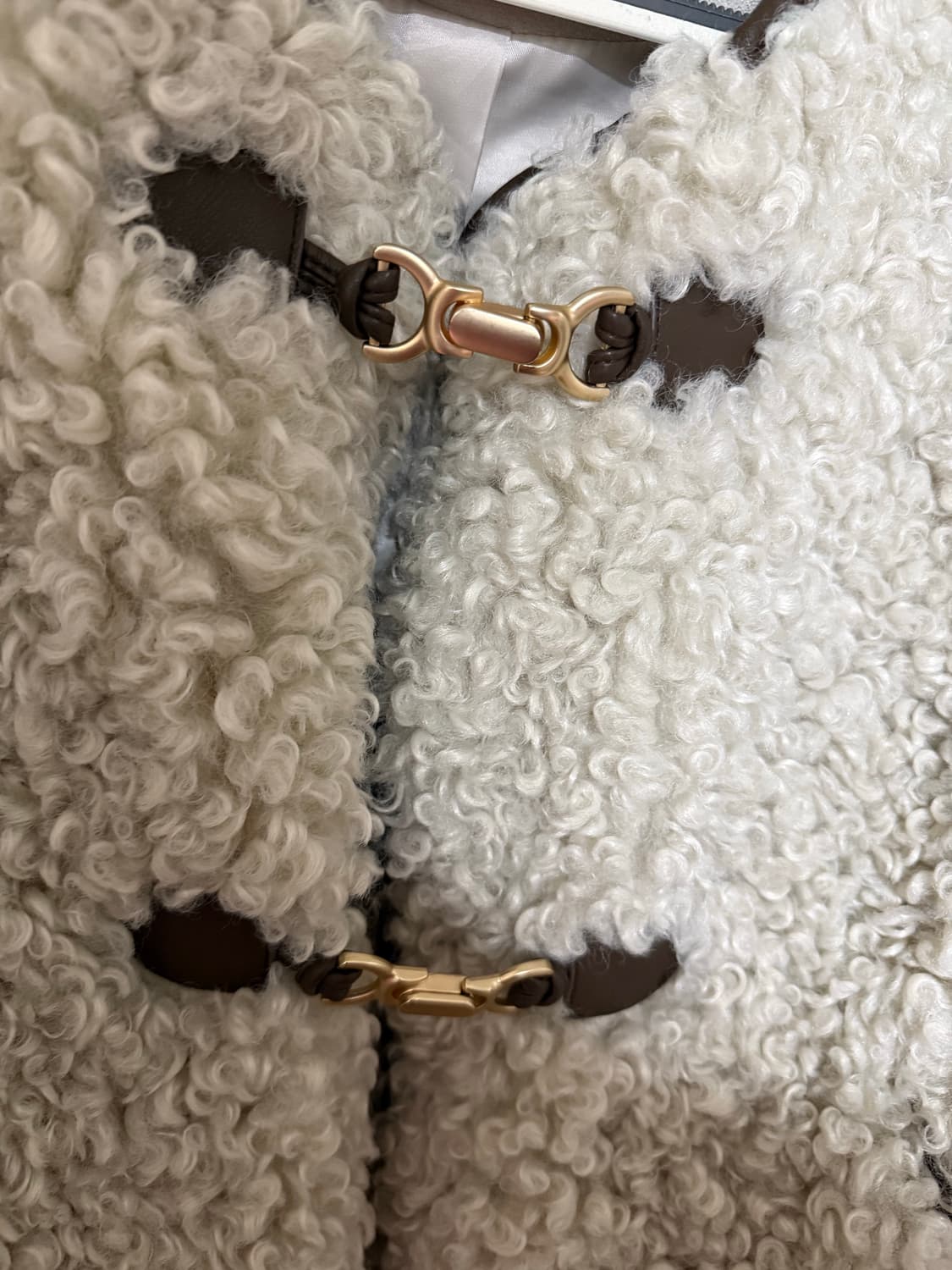 루에브르 토글 포인트 퍼 자켓 S사이즈 상품이미지8