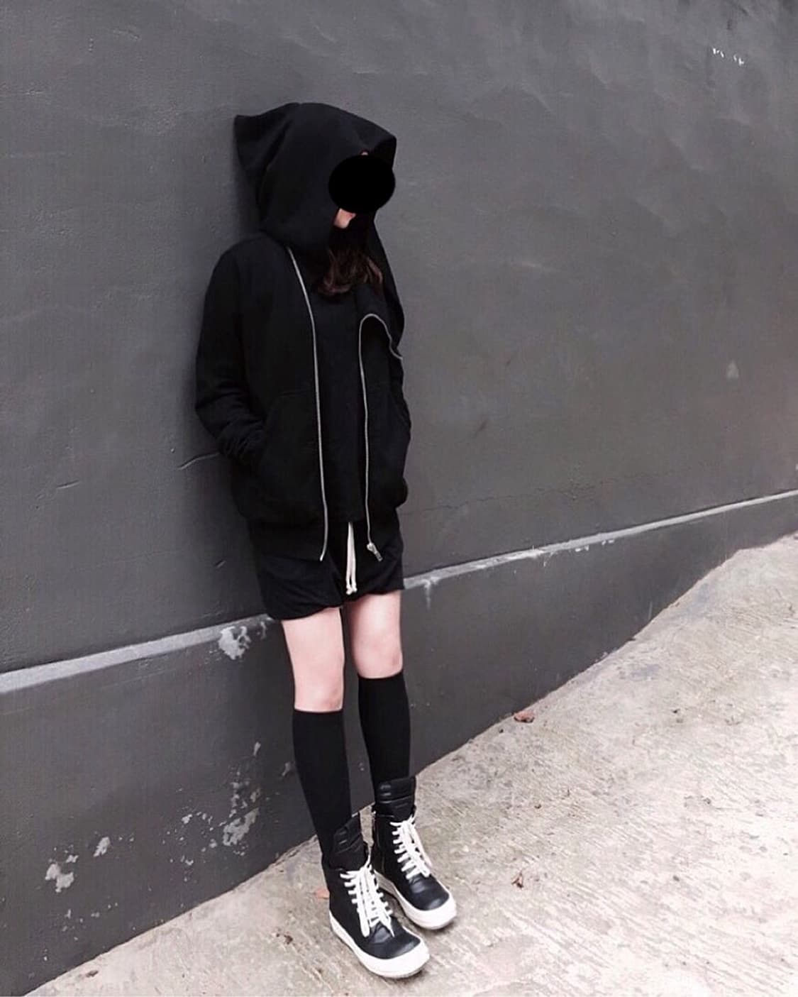 릭오웬스 14SS 지오바스켓 모노크롬 LPO 검검흰 상품이미지9